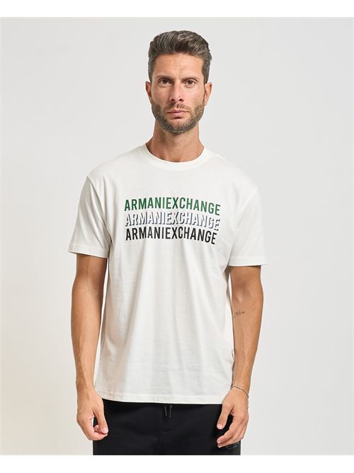 Men's Armani Exchange crew neck T-shirt with print ARMANI EXCHANGE | XM001444-AF10358U0009